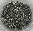 25 Grams Mix Lot Small Sterling Silver Bali Beads 2 - 6mm Hill Tribe 925