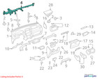 Toyota Reinforcement Asm Instrume 5533042200 New Oem