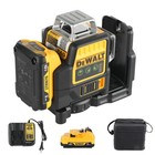 Dewalt Dw089lg 12-line Green Beam Laser Level - 360   3-side Coverage Combo Pack