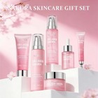 6pcs Sakura Skin Care Set  Cream  Serum  Cleanser  Toner  Lotion  Eye Cream-usa