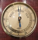 Vintage Atco Weather Set  Barometer  Thermometer  Hygrometer On Wood Base