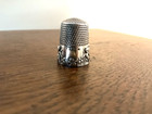 Simon Bros  Victorian Sterling Silver Thimble  Cupid   Flowers  No Mono  Sz  12