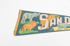 Vintage San Diego Zoo California Souvenir Felt Pennant 27 