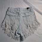 Elite Jeans Womens 5 6 Light Wash Distressed Frayed Hem Denim Shorts - High Rise