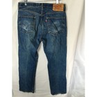 Levis 501 Y2k Mens Vintage Straight Leg Button Fly Blue Denim Jeans
