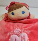 Baby Starters My First Doll Plush Lovey Security Blanket Bright Pink Rattle
