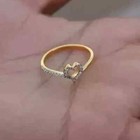 1 20ct Round Real Moissanite Women s Heart Wedding Ring 14k Yellow Gold Plated