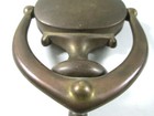Vintage Antique Oriental Asian Theme Solid Patina Brass Door Knocker