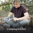 Kova Black Thorn Hatchet 14  Stainless Steel Axe  G10 Handle  Camping   Survive