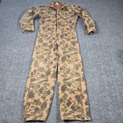 Vintage Key Imperial Insulated Coveralls Mens Xs Duck Camo Hunting Usa 30x28
