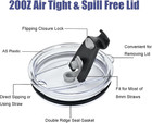 20 Oz Tumbler Lid 2 Pack Spillproof Leakproof Splash Resistant For Yeti Rtic