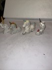 Lot Of 4 Vintage Ceramic Unicorn Figurines 