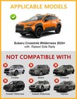 Roof Rack Cross Bars For Subaru Crosstrek Wilderness 2024-2026   300lbs Lockable