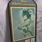 Vintage Kodak Eastman Wood Wall Thermometer Kodak Girl Camera Advertising Sign
