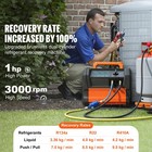 Refrigerant Recovery Machine 1 Hp Dual Cylinder Brushless Portable Ac 3000rpm