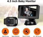 Baby Car Camera  4 3   Back Seat Baby Car Camera Mirror Night Vision Safety Seat