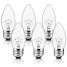 60 Watt Incandescent Light Bulbs C35  E26 Medium Base Chandelier 60 0 Watts