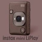 Fujifilm Instax Mini Liplay Camera And Smartphone Printer Deep Bronze Bundle