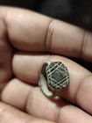 Ancient Bronze Ring Genuine Roman Byzantine Ornamented Collectible Dark Patina