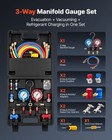 Vevor Ac Manifold Gauge Set 3-way R134a R404a R1234yf R22 Refrigeration Charging
