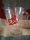 Vintage Schlitz Heavy Thick Glass Pitcher  the Beer That Made Milwaukee Famous 
