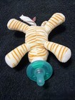 Retired Wubbanub Baby Soothies Pacifier Soother Plush Orange Stripe Tabby Cat