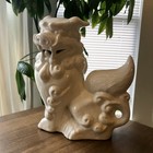 Foo Dog Vintage Chinese Ceramic Statue 9 Inches Tall