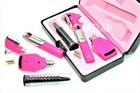 Ent Diagnostic Otoscope   Ophthalmoscope Pink    Extra Specula   Extra Bulbs
