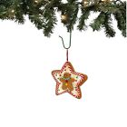 Gingerbread Man Candy Star Christmas Tree Ornament Decoration 3 5 Inch