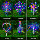 1pc Solar Fireworks Lights Outdoor Garden Decor Pathway Lights Path Lawn Yard