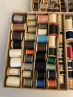Lot Of 160  Vintage Sewing Thread Spools Assorted Sizes   Brands