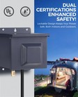50 Amp Rv Power Outlet Box With Breaker Nema 14-50r 125v 250v Weatherproof