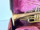 Vintage Pan American Cornet Elkhart Ind With Case Parts Or Repair Restoration