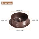 2pcs 2 Inch Cable Hole Cover Abs Office Desk Cable Wire Cord Grommet  Brown