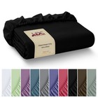 Fitted Sheet Premium Solid Deep Pocket Soft Microfiber Breathable Bottom Sheets