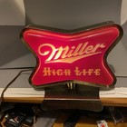 Vintage Miller High Life Lighted Sign  Champagne Of Bottled Beer Working