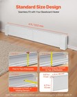 Vevor 4 Ft Baseboard Heater Covers Premium Series Standard For Bedroom White