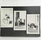 Vintage B w Snapshot Photograph Beautiful Young Women Kissing Lesbian Sapphic