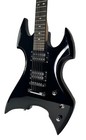Zenison Heavy Metal Rock Style Electric Guitar Solid Wood Body Maple Black