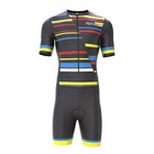 Men Triathlon Trisuit Cycling Running Swimming Jumpsuit Tri Skinsuit Gel Padded