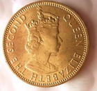 1964 Jamaica 1 2 Penny - Au - Collectible Type - Free Ship - Bin  eee