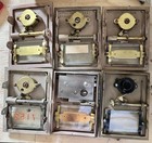 Six Variety Vintage   Post Office Box Doors Brass   Glass Combination