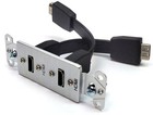 Cables To Go Dual Hdmi Pass Through Decorative Wall Plate F f Aluminum 39875