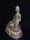 12  Old Antique Tibetan Buddhism Temple Bronze Gilt Shakyamuni Buddha Statue