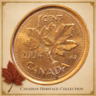 2004 Canada 1 Cent Queen Elizabeth Ii Canadian Penny Km 185 Modern Canadian Coin