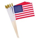 Small American Flags On Stick 4x6 Inch Us Hand Held Stick Flags With 6 Pack