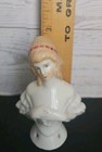 Antique Porcelain  3  Half Doll Pin Cushion Torso Porcelain Germany 3380
