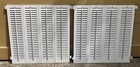 2 Sets 31 3 4  Tall X 32  W Wood Interior Louver Plantation Window Shutters Vtg