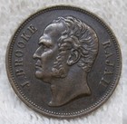  02  1863 Malaysia Sarawak Rajah J  Brooke 1 Cent Copper Coin Xf Rare