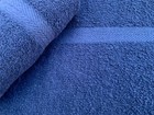 48 Pieces New Blue Salon Hand Towels Gym Dobby Border Towels 16x27 Inches